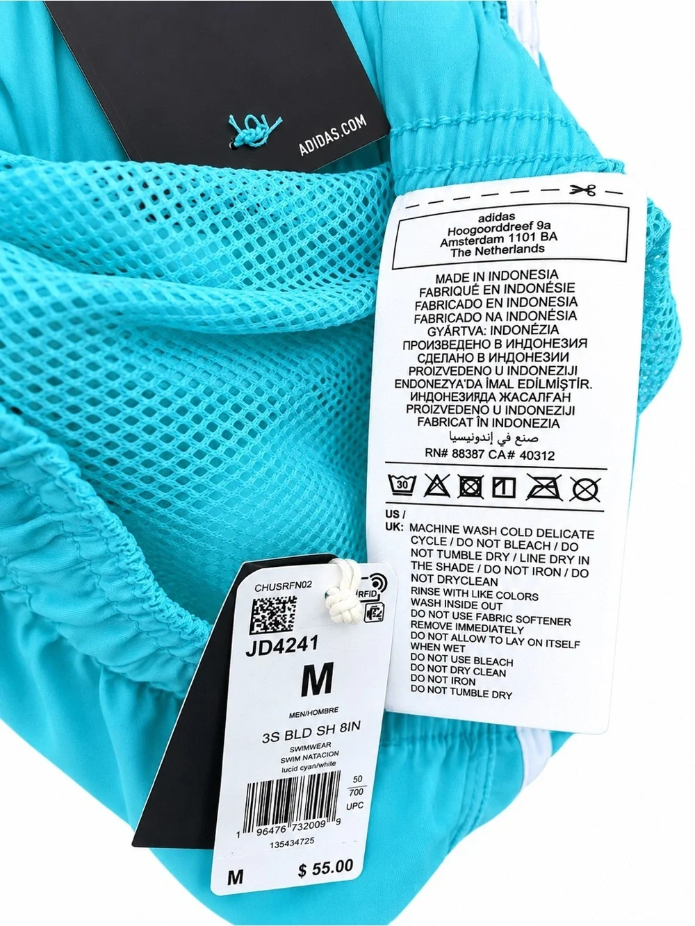 Adidas Men’s Swim Trunks Size Medium- NWT